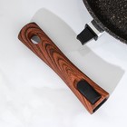 Сковорода KUKMARA Granit ultra original, d=26 см, съёмная ручка, антипригарное покрытие, алюминий, чёрная - Фото 5