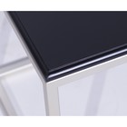 Стол декоративный "ArtDeco" ножки металл серебро столешница черная, 45х45х45см - Фото 3