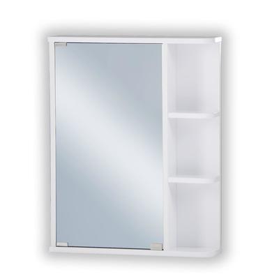 Шкаф-зеркало Стандарт-55 правый, 70 см х 55 см х 12 см