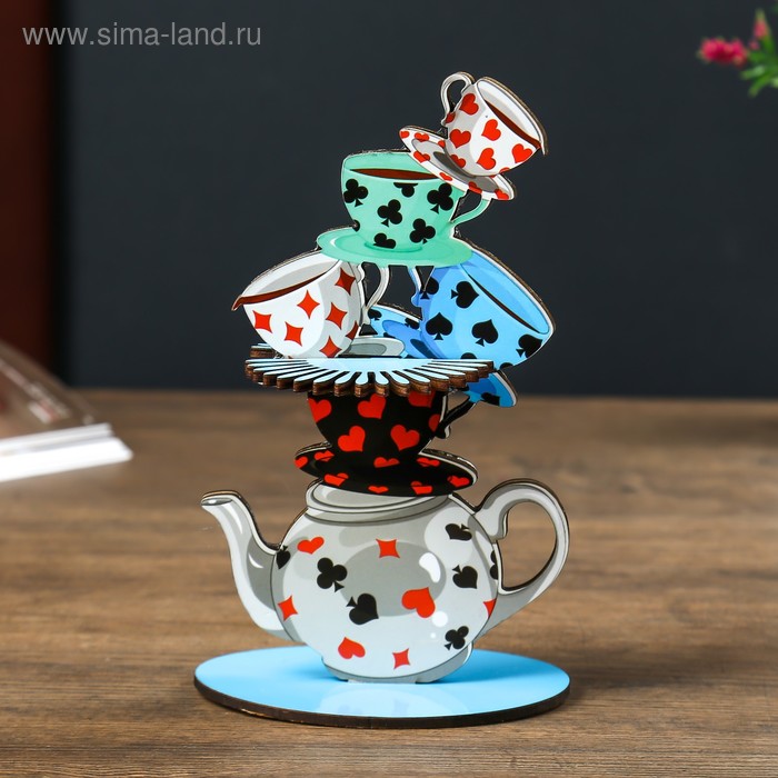 Салфетница "Чашки" набор 4 детали - Фото 1