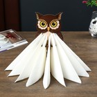 Салфетница "Сова на книгах" набор 4 детали - Фото 3