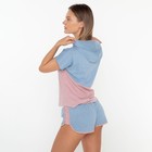Комплект «Рассвет» женский (футболка, шорты) цвет голубой, размер 42 - Фото 4