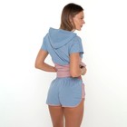 Комплект «Рассвет» женский (футболка, шорты) цвет голубой, размер 42 - Фото 6
