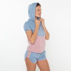 Комплект «Рассвет» женский (футболка, шорты) цвет голубой, размер 50 - Фото 7
