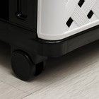 Комод 4-х секционный «Сетка», цвет чёрно-белый - Фото 2