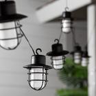 Гирлянда Uniel «Нить» 1.8 м с насадками «Фонарики», IP44, тёмная нить, 72 LED, эффект пламени , 1 режим, солнечная батарея - Фото 2