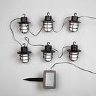 Гирлянда Uniel «Нить» 1.8 м с насадками «Фонарики», IP44, тёмная нить, 72 LED, эффект пламени , 1 режим, солнечная батарея - Фото 3