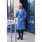 Пальто женское, размер 44, цвет голубой - Фото 5