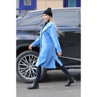Пальто женское, размер 44, цвет голубой - Фото 9
