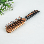 Расчёска массажная, цвет золотой - Фото 1