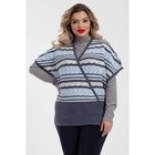 Жилет женский, размер 52, цвет голубой - Фото 4