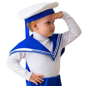 Детский карнавальный костюм «Моряк», жилет, бескозырка, 4-6 лет, рост 110-122 см 1741758
