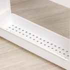 Стойка напольная, 3-х секционная, на колёсиках, белая - Фото 5