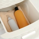 Комод узкий 3-х секционный «Ротанг», белый - Фото 4