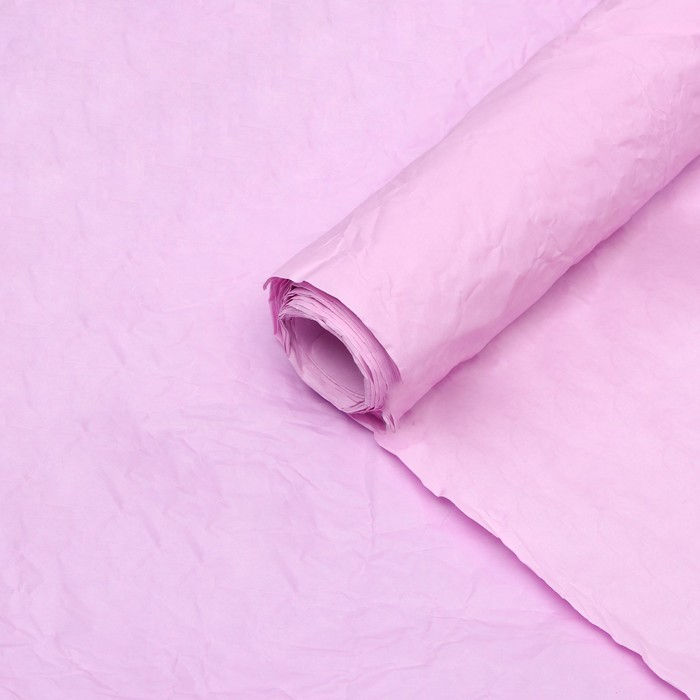 Бумага упаковочная "Эколюкс двухцветная", розовый, 0,67 x 5 м - Фото 1