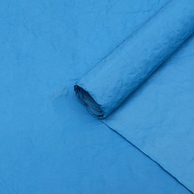 Бумага для упаковок, эколюкс, синяя. двусторонняя, однотонная, рулон 1 шт., 0,7 х 5 м