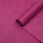 Бумага для декора и флористики, жатая, розовая, однотонная, двусторонняя, "Эколюкс", фуксия, рулон 1шт., 0,7 х 5 м - фото 8982935