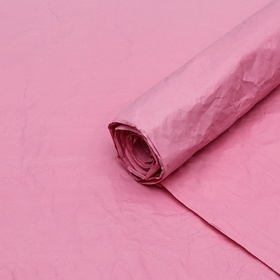 Бумага упаковочная перламутровая "Эколюкс", розовая, 0,7 x 5 м