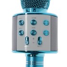 Микрофон для караоке Belsis MA3001BE, Bluetooth, FM, microSD, синий - Фото 3