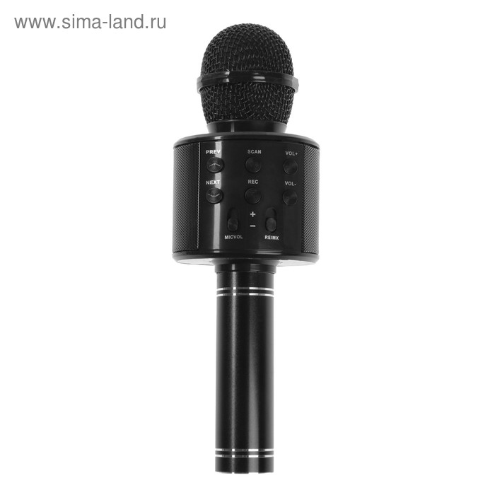 Микрофон для караоке Belsis MA3001BE, Bluetooth, FM, microSD, чёрный - Фото 1