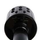 Микрофон для караоке Belsis MA3001BE, Bluetooth, FM, microSD, чёрный - Фото 4