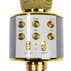 Микрофон для караоке Belsis MA3001BE, Bluetooth, FM, microSD, цвет золото - Фото 3