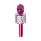 Микрофон для караоке Belsis MA3001BE, Bluetooth, FM, microSD, розовый - Фото 2