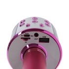 Микрофон для караоке Belsis MA3001BE, Bluetooth, FM, microSD, розовый - Фото 4