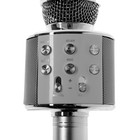 Микрофон для караоке Belsis MA3001BE, Bluetooth, FM, microSD, серебристый - Фото 3