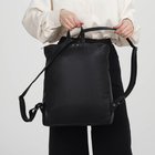 Рюкзак молодёжный, отдел на молнии, цвет чёрный - Фото 4