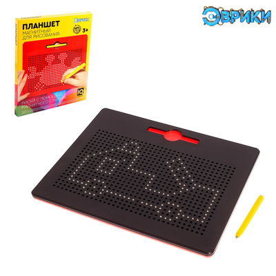 Планшет обучающий «Магнитное рисование», 714 отверстий, цвет чёрный