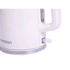 Чайник электрический Oursson EK1732W/IV, пластик, колба стекло, 1.7 л, 2200 Вт, белый - Фото 6
