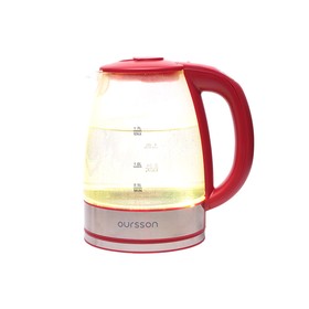 

Чайник электрический Oursson EK1744GD/RD, стекло, 1.7 л, 2200 Вт, регулировка t°