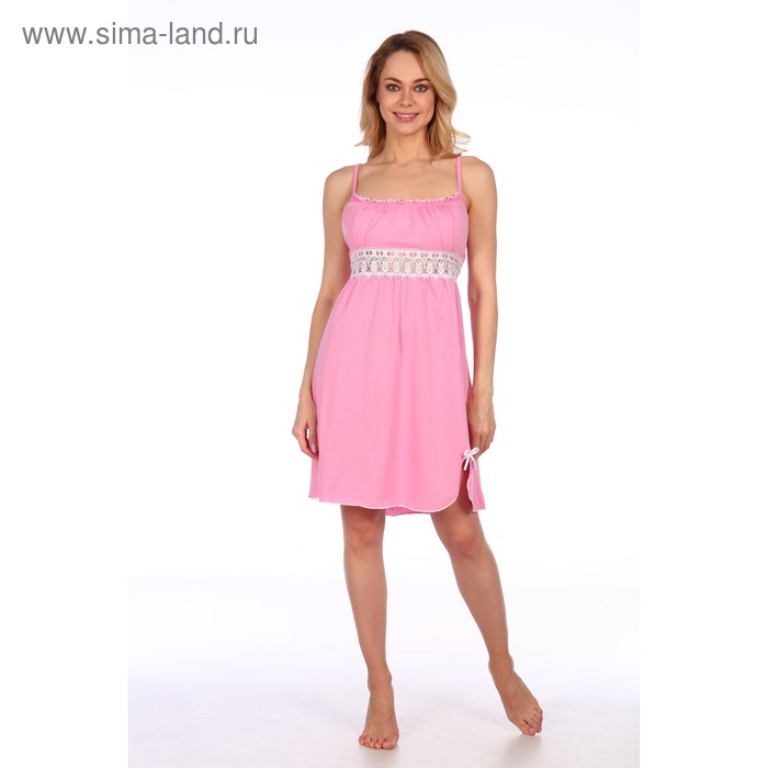Сорочка женская, цвет розовый микс, размер 44 - Фото 1