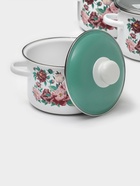 Набор эмалированных кастрюль «Армель», 3 шт.: 2 л, 3 л, 4 л, индукция, белый, зелёный - Фото 3