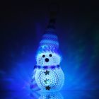 Игрушка световая "Снеговик" (батарейки в комплекте) 5х13 см, 1 LED, СИНИЙ - Фото 1