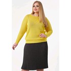 Джемпер женский Wisell, размер 62, цвет жёлтый - Фото 2