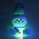Игрушка световая "Веселый снеговик", 13х31 см, голубой, батарейки в комплекте - Фото 1