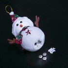 Игрушка световая "Снеговик со звездами", 18х27 см, батарейки в комплекте - Фото 4