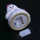 Игрушка световая "Праздничный снеговик" (батарейки не комплекте) 15х20 см, 1 LED RGB, ЗОЛОТО - Фото 4