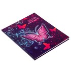 Дневник для 1-4 классов, "Бабочки. Неон", твердая обложка 7БЦ, глянцевая ламинация, 48 листов - Фото 2
