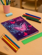 Дневник школьный для 1-4 классов, «Бабочки. Неон», твёрдая обложка 7БЦ, глянцевая ламинация, 48 листов - Фото 2