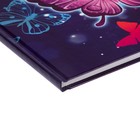 Дневник для 1-4 классов, "Бабочки. Неон", твердая обложка 7БЦ, глянцевая ламинация, 48 листов - Фото 3