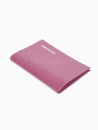 Обложка для паспорта, натуральная кожа, тиснение фольгой, сиреневая - Фото 3