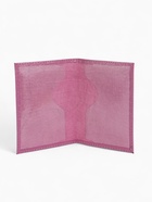 Обложка для паспорта, натуральная кожа, тиснение фольгой, сиреневая - Фото 5