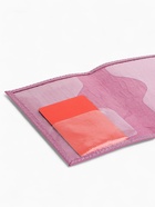 Обложка для паспорта, натуральная кожа, тиснение фольгой, сиреневая - Фото 7