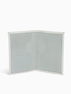 Обложка для паспорта, тиснение фольгой, натуральная кожа, крокодил, белый - Фото 5