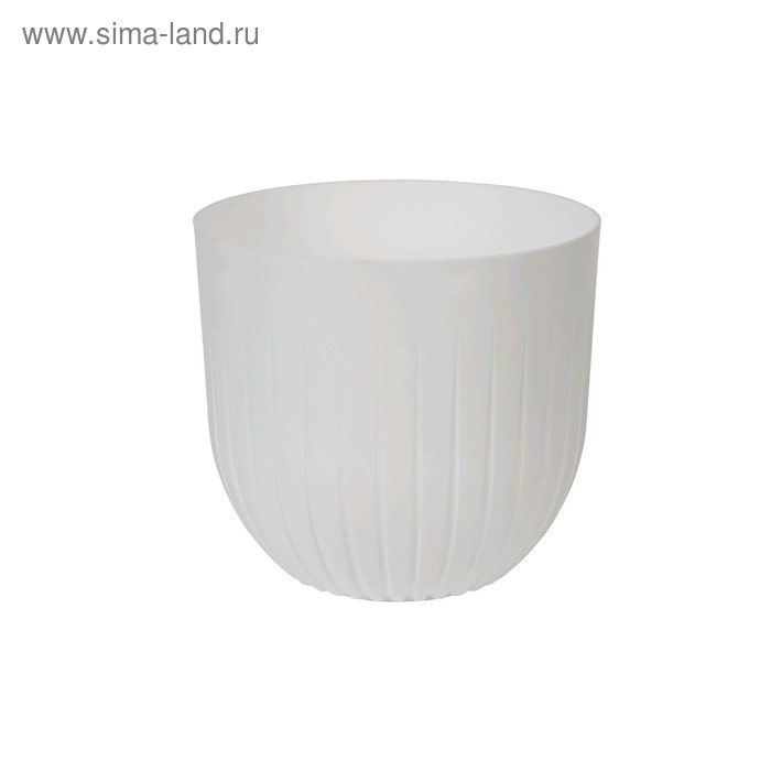Горшок с вкладкой «Альфа», цвет белый - Фото 1