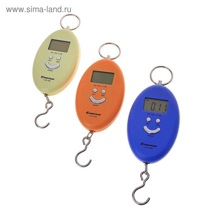 Весы электронные безмен до 40 кг. Constant 14192-199E, микс - Фото 1