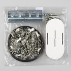 Карниз-струна 10 м, с металлическими зажимами, 60 шт, цвет белый - Фото 2